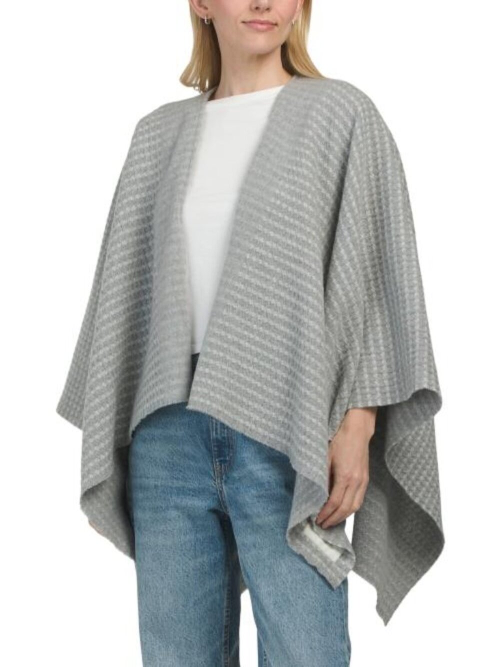 RAG & BONE Made In Italy Wool Joni Waffle Poncho